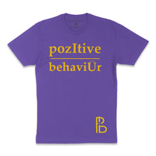 Load image into Gallery viewer, pozItive behaviŪr tee-Purple