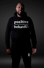 Load image into Gallery viewer, pozItive behaviŪr Jogger Set-Black with White