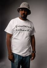 Load image into Gallery viewer, pozItive behaviŪr tee-White