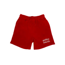 Load image into Gallery viewer, pozItive behaviŪr shorts-Red