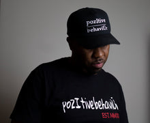 Load image into Gallery viewer, Cap Black w/White Writing