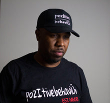 Load image into Gallery viewer, Cap Black w/White Writing