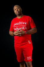 Load image into Gallery viewer, pozItive behaviŪr shorts-Red