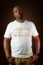 Load image into Gallery viewer, pozItive behaviŪr tee-Natural