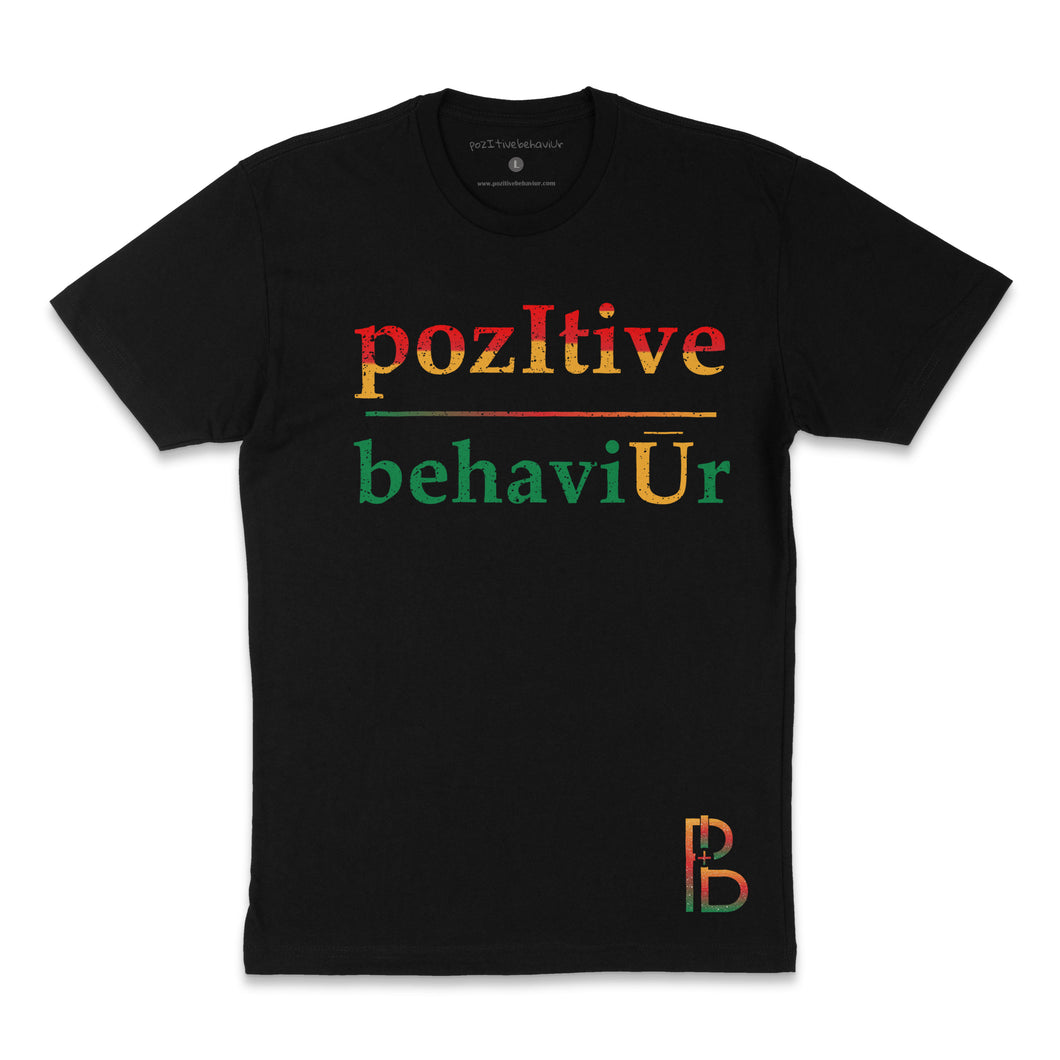 pozItive behaviŪr tee-Black Juneteeth