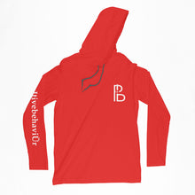 Load image into Gallery viewer, pozItive behaviŪr-Red Long Sleeve w hoodie
