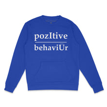 Load image into Gallery viewer, pozItive behaviŪr-Royal Blue Crew Neck with Pocket
