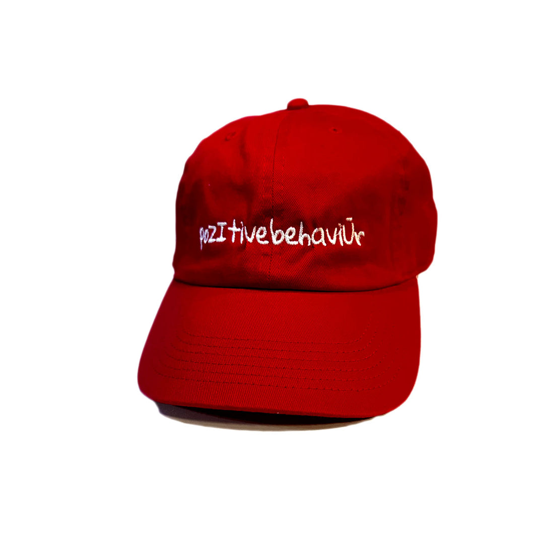 Dad Hat Red w/White Writing