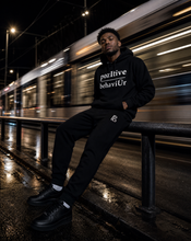 Load image into Gallery viewer, pozItive behaviŪr Jogger Set-Black with White
