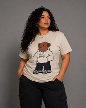 Load image into Gallery viewer, Bem the Bear- Cream Tee
