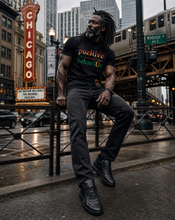 Load image into Gallery viewer, pozItive behaviŪr tee-Black Juneteeth
