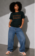 Load image into Gallery viewer, pozItive behaviŪr tee- Pine Green
