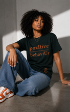 Load image into Gallery viewer, pozItive behaviŪr tee- Pine Green
