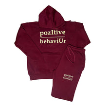 Load image into Gallery viewer, pozItive behaviŪr Jogger Set-Burgundy
