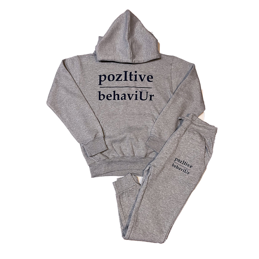 pozItive behaviŪr Jogger Set-Heather Gray